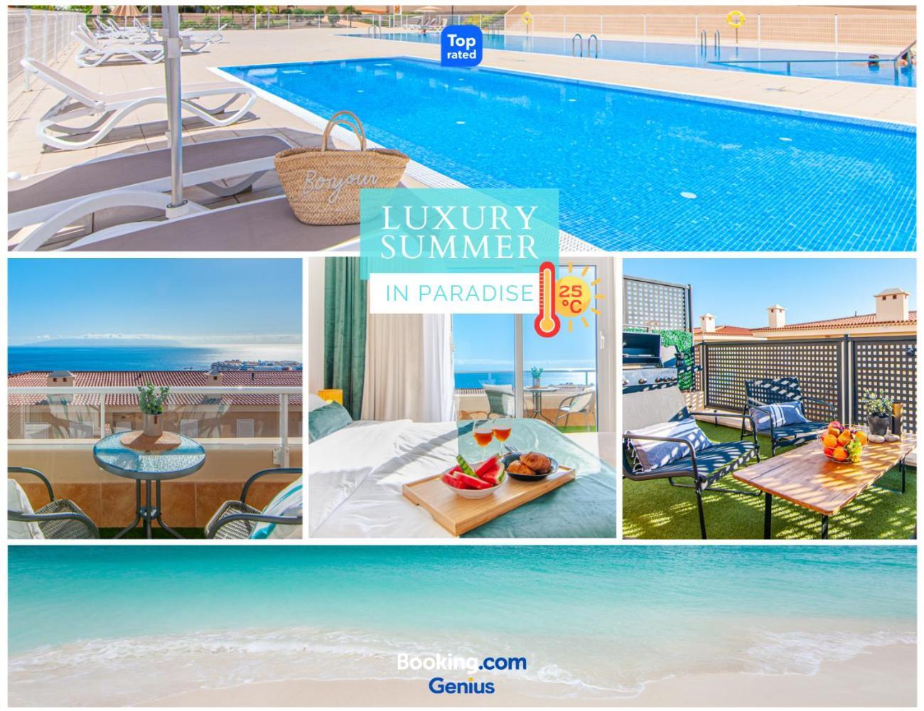 プエルト・デ・サンティアゴ Luxury Townhouse With Panoramic Sea Viewヴィラ エクステリア 写真